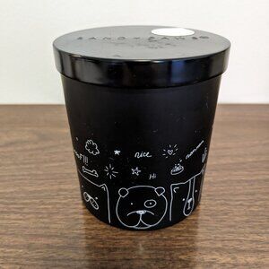 New Sand + Paws Fog Teakwood Candle Odor Neutralizing Black Jar Dogs 12oz Pets